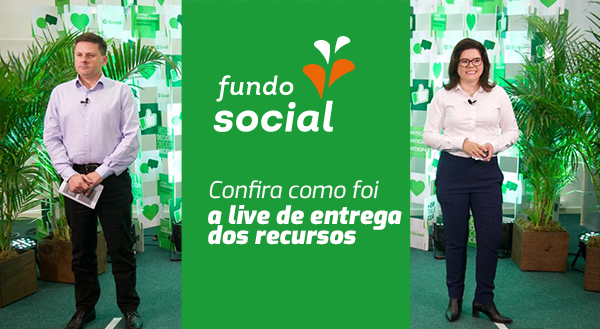 Confira como foi a live de entrega dos recursos do Fundo Social 2021