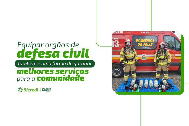 Equipar órgãos de defesa civil também é uma forma de garantir melhores serviços para a comunidade