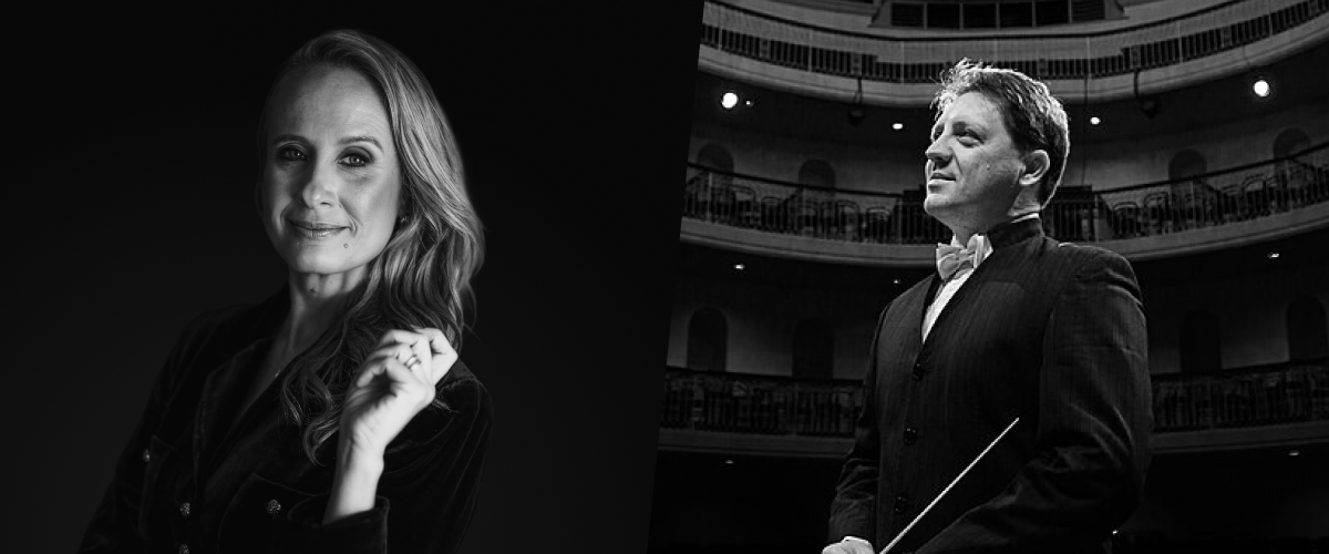 <span class="small">Soraia Schutel e o Maestro Evandro Matté em:</span><br/>"A Grande Orquestra da Educação"